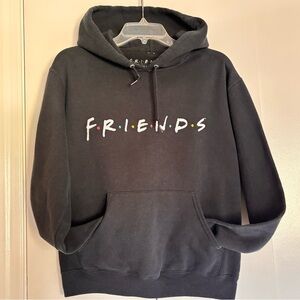 Friends Logo Black Hoodie - Official TV Show Sweatshirt